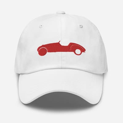 De2pktjes - Rood geborduurde pet (voor en achter) Burton - Wit