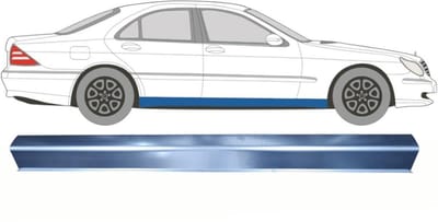 Reparatie dorpel voor Mercedes S-Class W220 1998-2005 / Links = Rechts