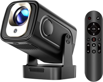 Draagbare Mini Projector - Home Cinema Beamer - Films Kijken Buiten - Ingebouwd Android Systeem - 150 Inch Scherm - Wit