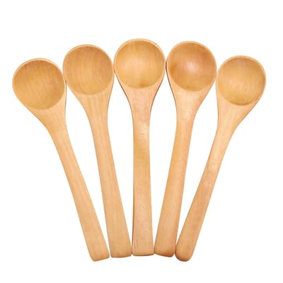 Dailygoody - Houten lepel - kleine houten lepels - perfect voor kinderen - 30 stuks - ideale keukentool - natuurlijke houten lepel - geschikt voor bakken