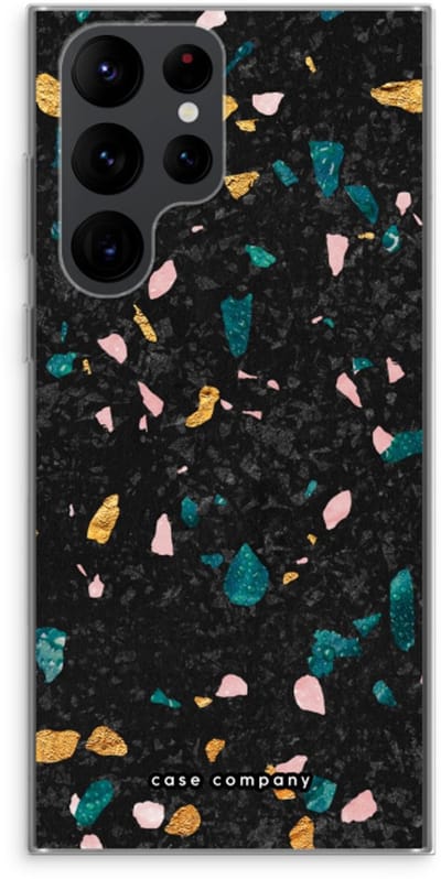 Case Company® - Hoesje geschikt voor Samsung Galaxy S22 Ultra hoesje - Terrazzo N°10 - Soft Cover Telefoonhoesje - Bescherming aan alle Kanten en Schermrand