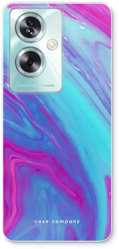 Case Company® - Hoesje geschikt voor Oppo A79 hoesje - Zweverige regenboog - Soft Cover Telefoonhoesje - Bescherming aan alle Kanten en Schermrand
