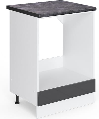 Vicco R-Line Ovenombouwkast – 60 cm, WB Antraciet Antraciet Hoogglans