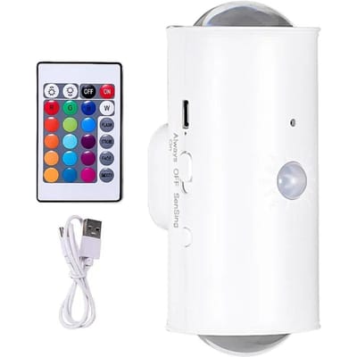 4 STUKS Slimme LED Nachtlamp met Bewegingssensor USB Oplaadbaar RGB Kleurverloop Sfeerlamp voor Slaapkamer Bureau Kast Decoratie Wandlamp 1pc