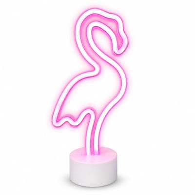 ZoeZo Neon LED lamp Flamingo - Neon verlichting - Sfeerlamp - Sfeerverlichting - USB - Roze
