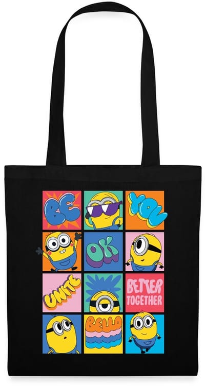 Minions Be You Positief En Lief Ontwerp Tas Van Stof Schoudertas
