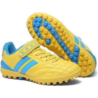 Baskets Ultra Légères Garçons Filles Chaussures de Baseball Respirantes Hommes Crampons Antidérapantes Chaussures de Sport d'Extérieur Chaussures de Softball 30 jaune