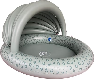 Swim Essentials 100cm Groen Luipaard Kinder Zwembad met luifel