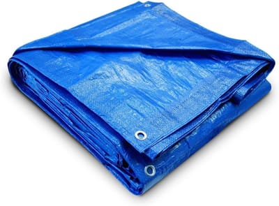 Blauw Dekzeil - Zeil Plastic - Buiten Beschermen - Waterbestendig UV-behandeld - 1.8 x 2.4 Meter - Blauw