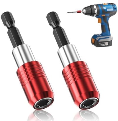 SnelShoppen - Quick Connect Bit Holder Magnetisch 2 Stuks - 1/4 Inch Magnetische Boor Extensie - Schroevendraaier Adapter voor Bevestigen en Repareren