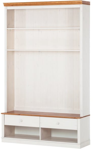 Anita-Boekenkast Lowboard - 2-laden - Wit