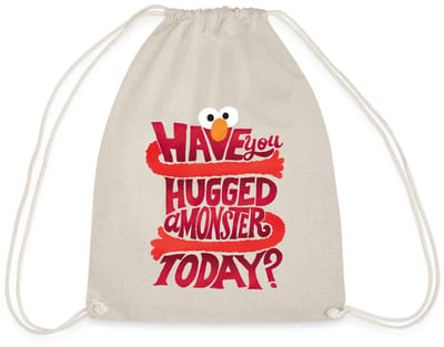 Sesamstraat Elmo Citaat Hugged A Monster Gymtas