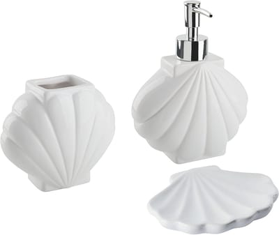 SHELL - Badkamerset - Wit - Dolomiet