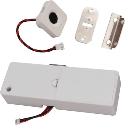 Serrure de meuble à empreintes digitales Sécurité Serrure électrique à empreintes digitales Serrure à empreintes digitales pour armoire de maison et de bureau tiroir white