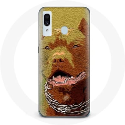 Coque pour Samsung Galaxy A20 American Pit Bull Terrier