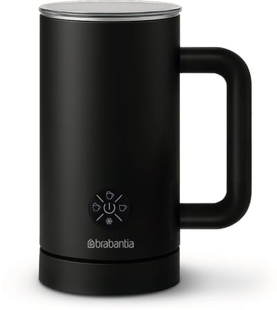 Brabantia Elektrische Melkopschuimer - 4-in-1 - 300 ml - Warm en Koud Opschuimen - Zwart - BBEK1048