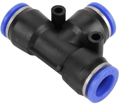 Allecto - Pneumatische Snelaansluitset - 10-delige T-Type Connector Kit - Voor Luchthoses - Eenvoudige Aansluiting - Ideaal voor Luchtgereedschap -...