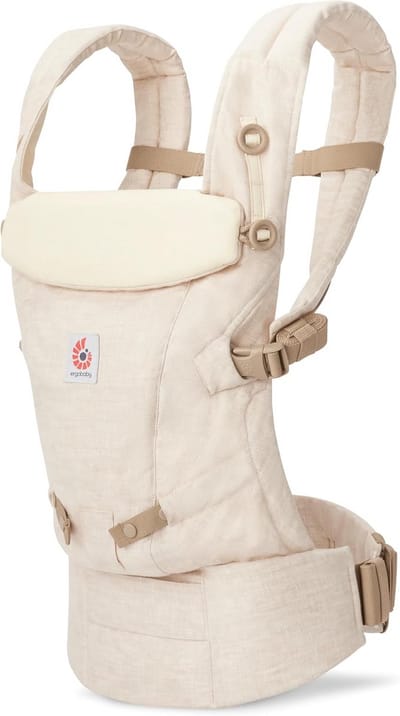 Ergonomische Babydrager Vanaf Geboorte in Linnen - 3 Draagposities