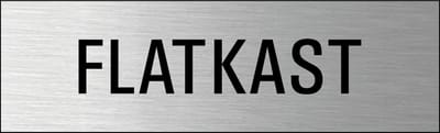 Flatkast deurbordje met zelfklevende strip