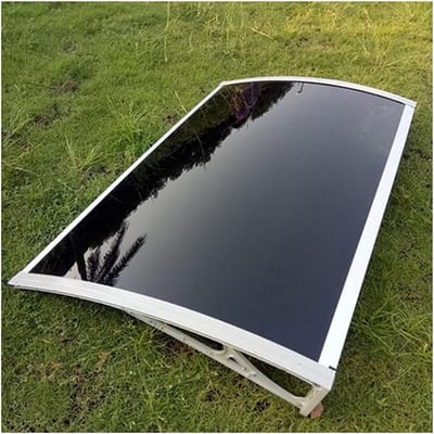 Deurluifel - Regendak - Bescherming tegen regen - Duurzaam polycarbonaat - 80x100cm - Bruin