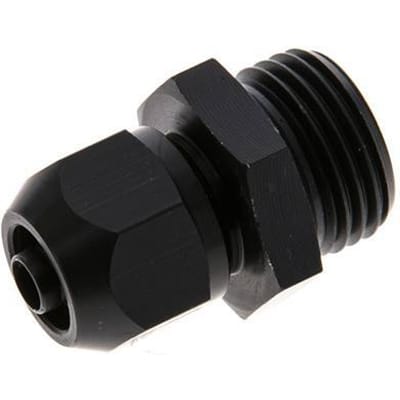 9x6mm & G1/2'' Aluminium Rechte Knelfitting Buitendraad 10bar Kunststof en Polyamide
