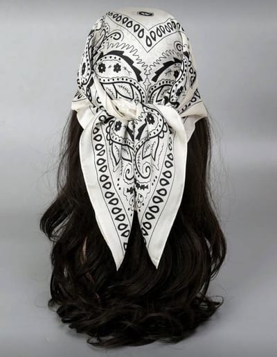 Sjaaltje met print - bandana met print - haarband - sjaaltje meerkleurig - bandana - vierkant sjaaltje met print - bandana sjaaltje - sjaaltje voor dames hals - sjaaltje voor aan tas - sjaal - sjaaltje unisex - scarf - mini sjaal