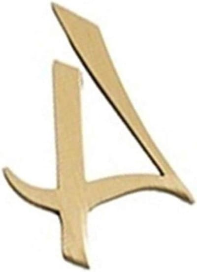 Huisnummer - Kamernummer Villa - Voordeur Decoratie - Anti-roest Ontwerp - 5cm Hoog - Goud