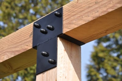 Wovar Pergola Verlenging Zwart voor 9 x 9 cm palen | Per Stuk