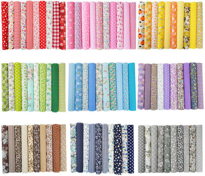 Creatorally 100 stuks Katoenen Stoffen - Vierkante Lapjes Stoffen - 10x10 cm - Naaien DIY - Bedding - quilt - patchwork - Pakket van 100 lapjes stof