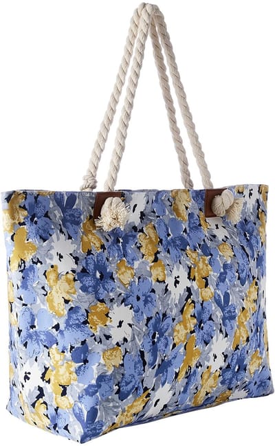 Unyqoos® Extra Grote Strand- en Zwemtas met Aquarel Design voor Diverse Zomeravonturen