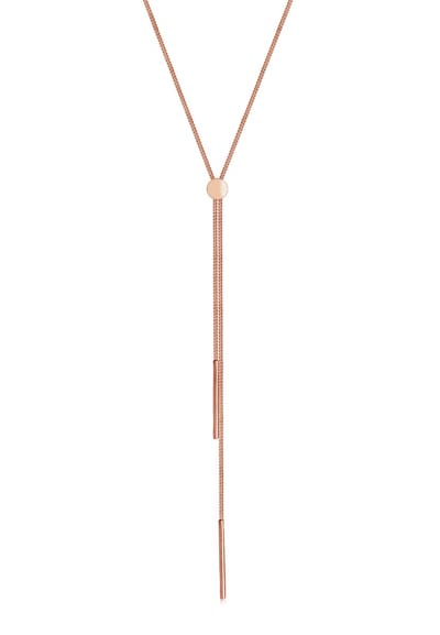 Elli - Halsketting - Dames Y-Ketting Geo Staf Basis Trend Blogger in 925 Sterling Zilver - Dames