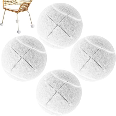 Tennisbal Stoel Sokken | Vilten Beschermpads voor Meubelpoten, Antislip Rubberen Covers voor Woonkamer Meubelpoten, Thuis en Werkplek