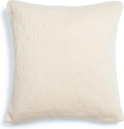 Essenza Knitted Ajour Sierkussen Antique white - 50x50 cm