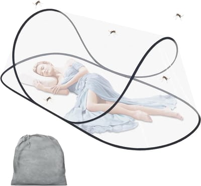 Pop-up Moskitonet 200 x 80 x 56 cm - Vouwbaar, Draagbaar, Ideaal voor Kamperen, Reizen en Thuisgebruik