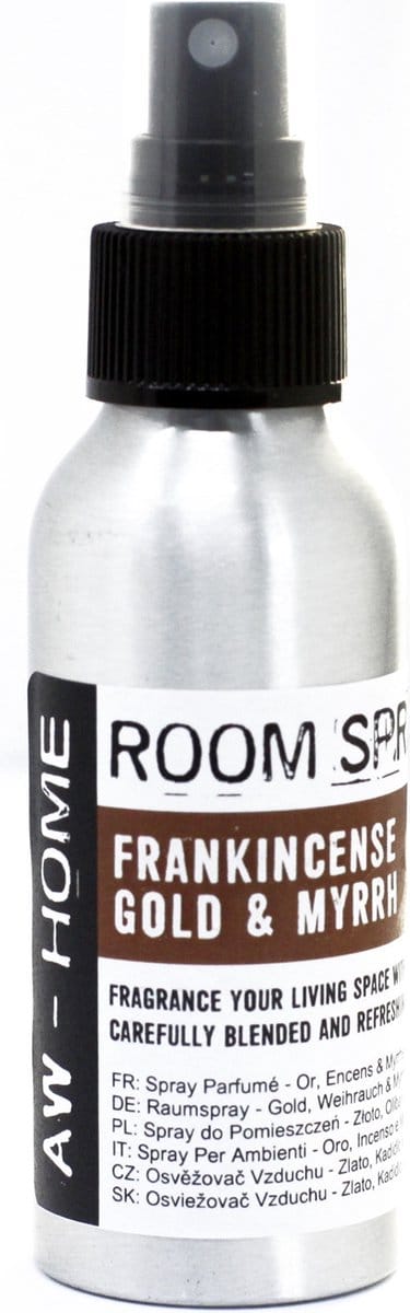 AW - kamerspray - frankincense en mirre - roomspray - 100ml - aromatherapie - geurverspreider