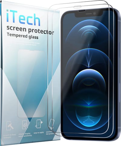 Screenprotector - Geschikt voor iPhone 12 Pro Tempered Glass - 2 stuks Extra Sterk – beschermglas