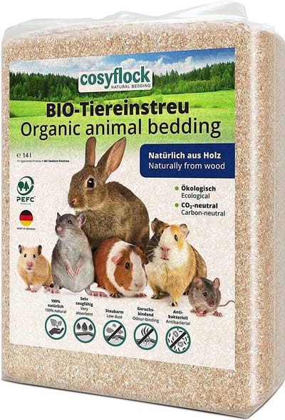 CosyFlock Bodembedekking Knaagdieren - 46L - Vlokken - Zachte houtsoorten