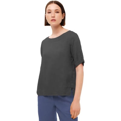 Vrouwenblouse Haris Cotton Essentials Split Hem