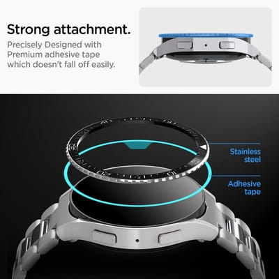 Spigen Bezel Tune voor de Samsung Galaxy Watch 6 - 44 mm - Zwart
