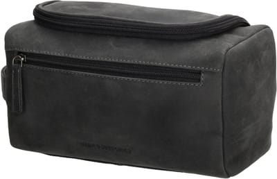 Hide & Stitches Idaho Toilettas - 100% Leer - Zwart