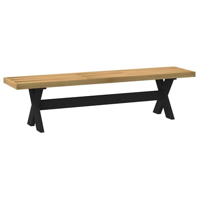 vidaXL - Eetbank - NOAIN - X-vormige - poten - 180x40x45 - cm - massief - hout