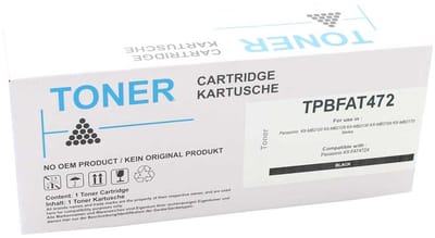 Panasonic TPBFAT472 - Toner Zwart - 2.000 pagina's - Huismerk Compatible - Geschikt voor Panasonic KX MB 2100-serie Panasonic KX MB 2120 Panasonic KX MB 2120 CX Panasonic KX MB 2120 CXW Panasonic KX MB 2120 PD Panasonic KX MB 2128
