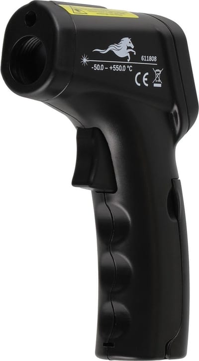 Mustang Digitiale Infrarood thermometer - 550+ Graden Celsius - LCD-scherm - Met achtergrondverlichting