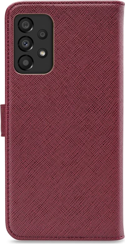 My Style Telefoonhoesje geschikt voor Samsung Galaxy A33 Hoesje | My Style Flex Wallet Bookcase Portemonnee | Pasjeshouder voor 3 Pasjes | Telefoonhoesje voor Pinpas / OV Kaart / Rijbewijs - Bordeaux | Bordeaux rood