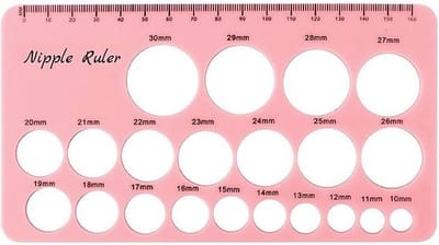 Youha tepelmeter - Tepelmaat opmeten - Welke tepelmaat heb je? - Siliconen materiaal - flexibel - met extra meetlint - kleur: roze