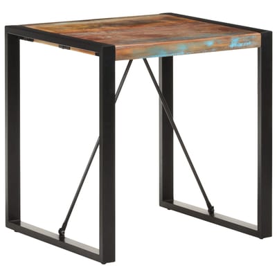 vidaXL - Eettafel - 70x70x75 - cm - massief - gerecycled - hout