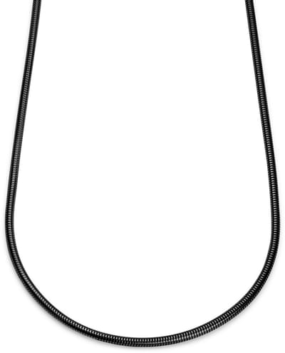 Essentials | 4 mm Gunmetal Zwarte Ketting met Slangenschakels