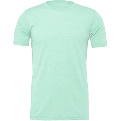 Unisex T-shirt met korte mouwen Bella+Canvas Prism Blue- M