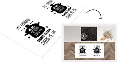 Keukenloper - Loper keuken - Tekst - Pan - Koken - Fabulous Cooking - Keuken - Kok - Spreuken - 120x60 cm - Keukenloper vinyl