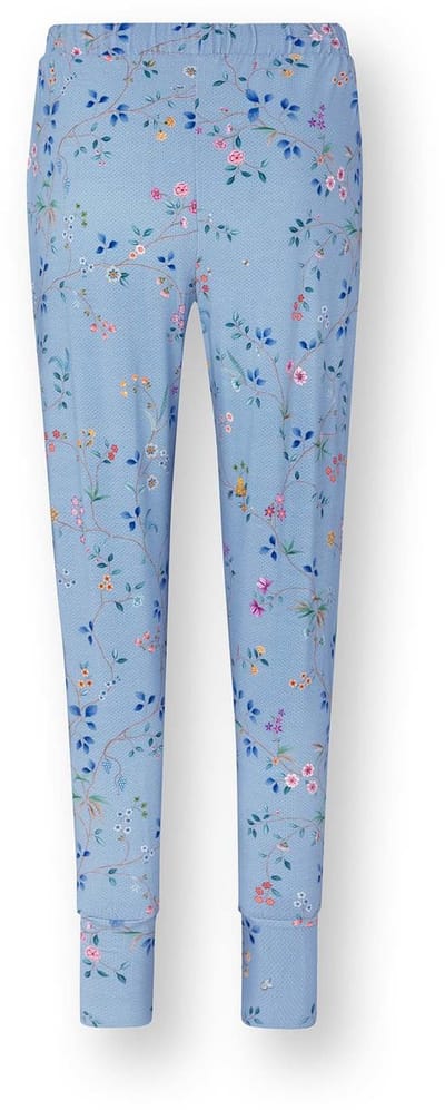 Pip Studio - Bobien Pyjama Broek Lang Dames - Loungewear - Delhi Dreams - Blauw - L